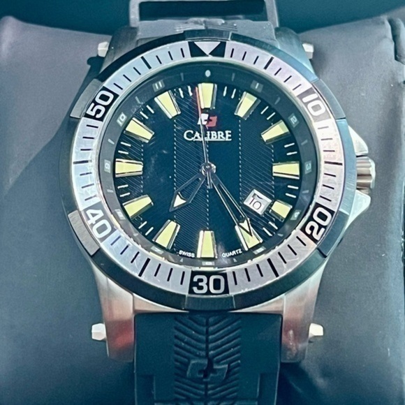 Calibre Hawk OPS Date Luminous Designer Sport Men’s Watch - Picture 2 of 7